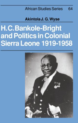 This substantial and thoroughly documented book is a political biography of an important figure in Sierra Leone. It is also a comment on two of the major themes of the country's history--the relations between the Colony (Krio Society) and the protectorate (the earlier inhabitants of the territory) and more importantly, the position of the imperial regime vis-à-vis its colonial subjects.